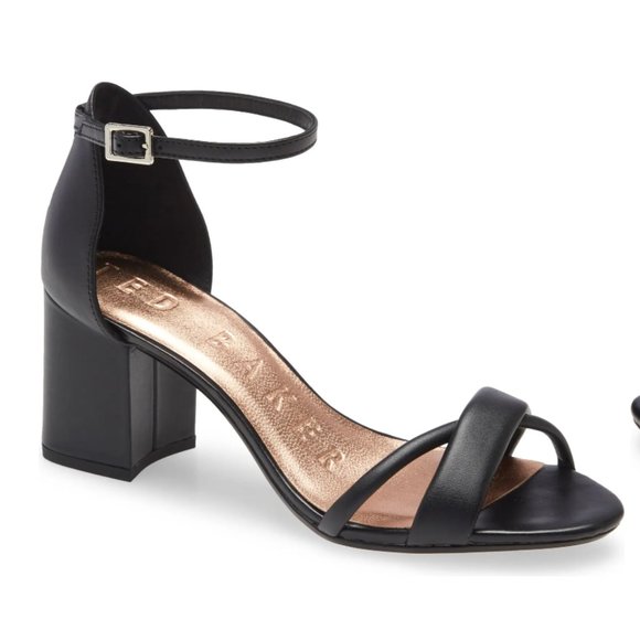 NEW! Ted Baker Women's Sheaha Black Ankle Strap - Picture 1 of 14
